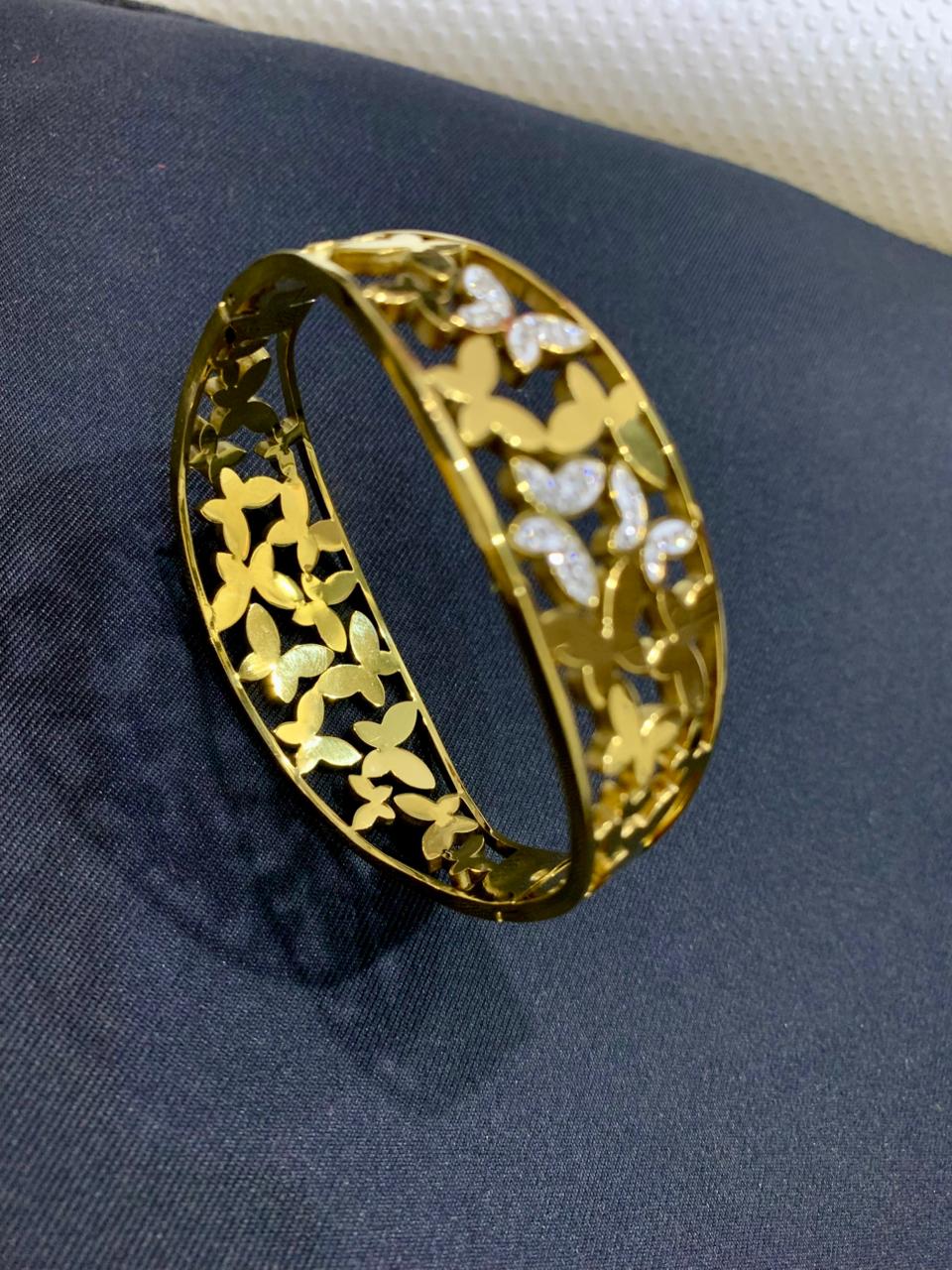 Luxury Butterfly Stone Handcuff