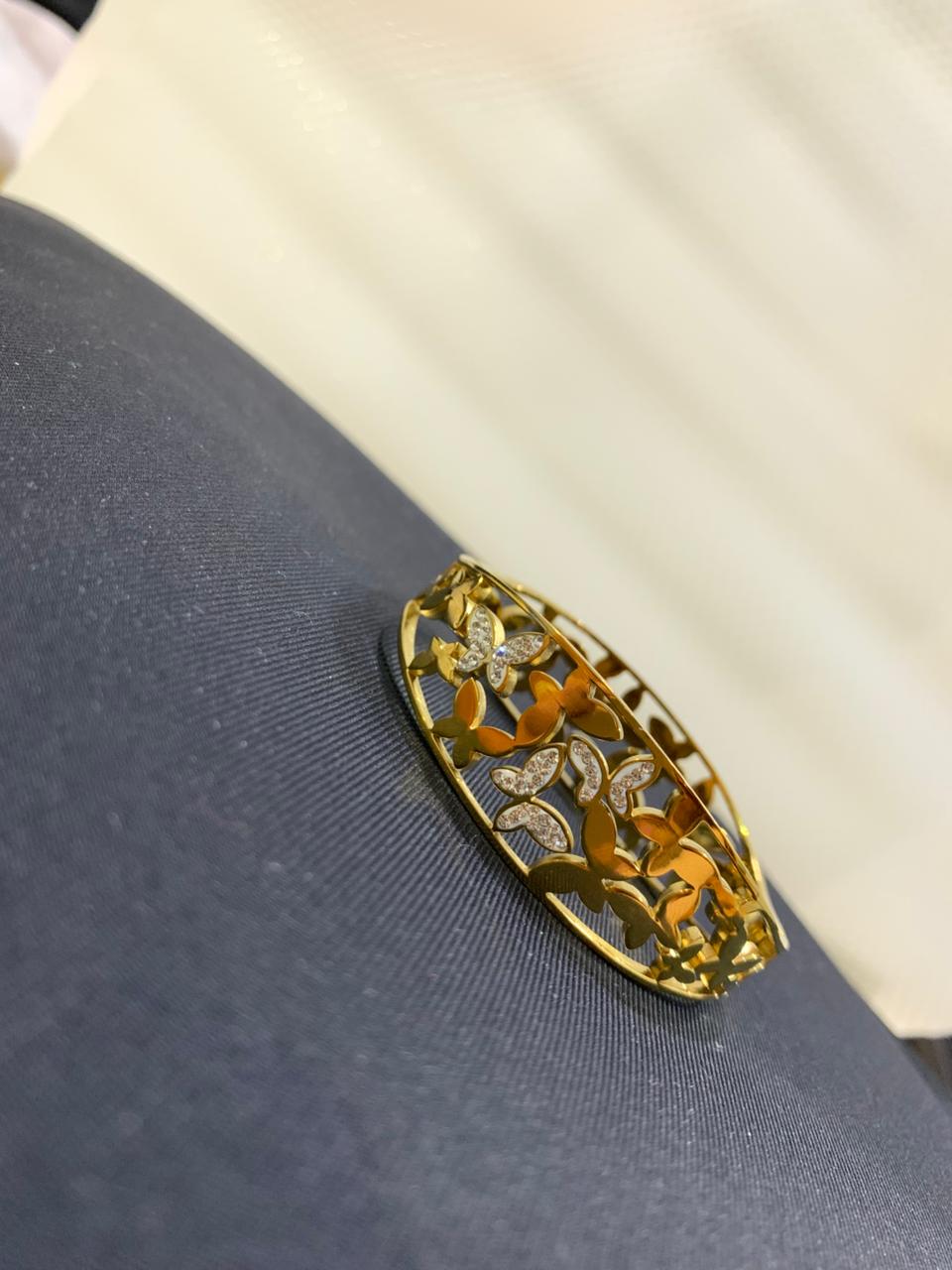 Luxury Butterfly Stone Handcuff